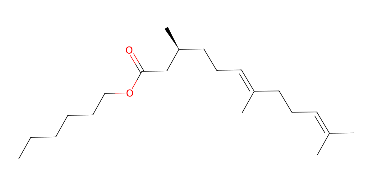 Image for Hexyl (E)-2,3-dihydrofarnesoate