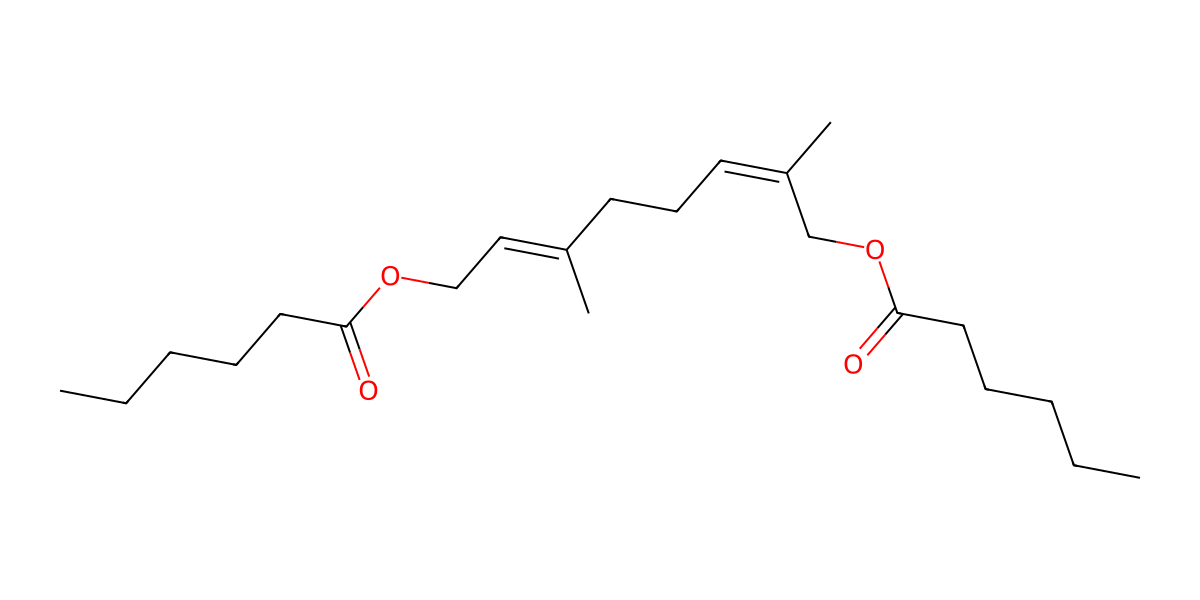 Image for (2Z,6E)-2,6-Dimethylocta-2,6-diene-1,8-diyl dihexanoate