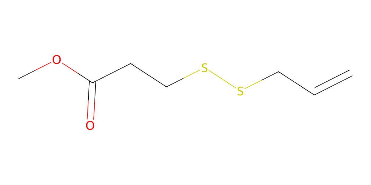 Image for Methyl 3-(allyldisulfanyl)propanoate
