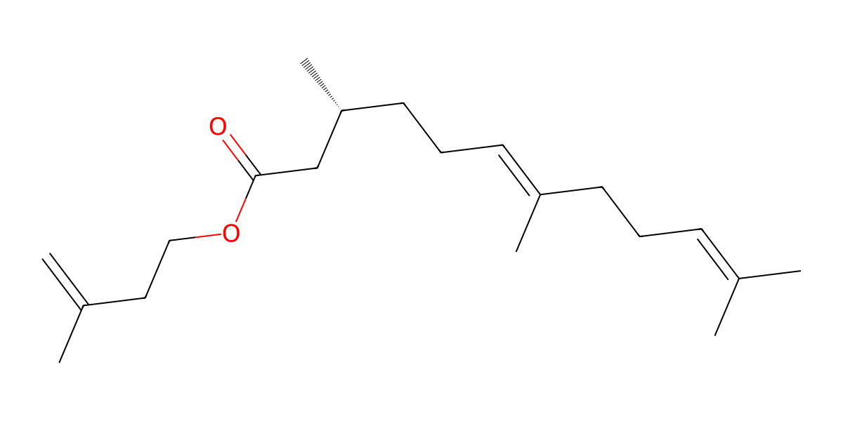Image for Isoprenyl (E)-2,3-dihydrofarnesoate