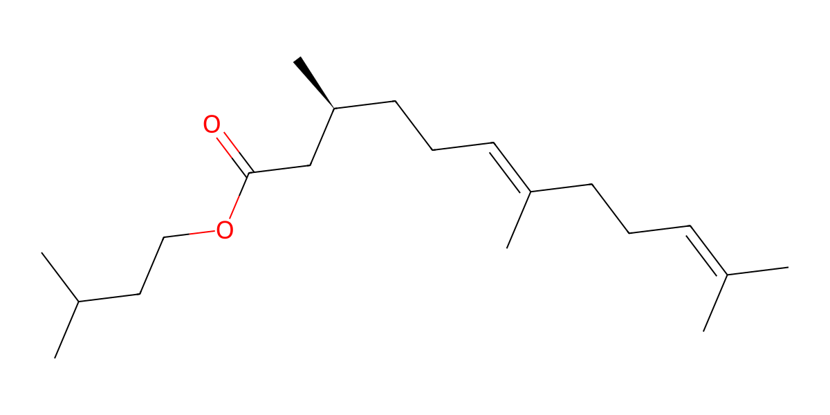 Image for Isopentyl (E)-2,3-dihydrofarnesoate