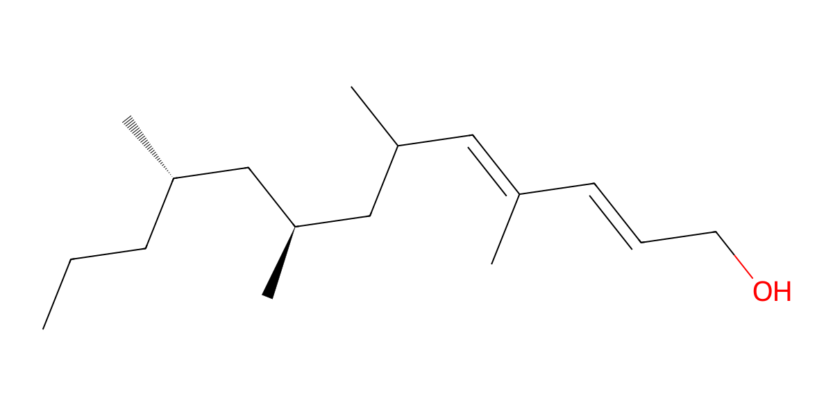Image for (2E,8S*,10S*)-4,6,8,10-Ttetramethyltrideca-2,4-dien-1-ol