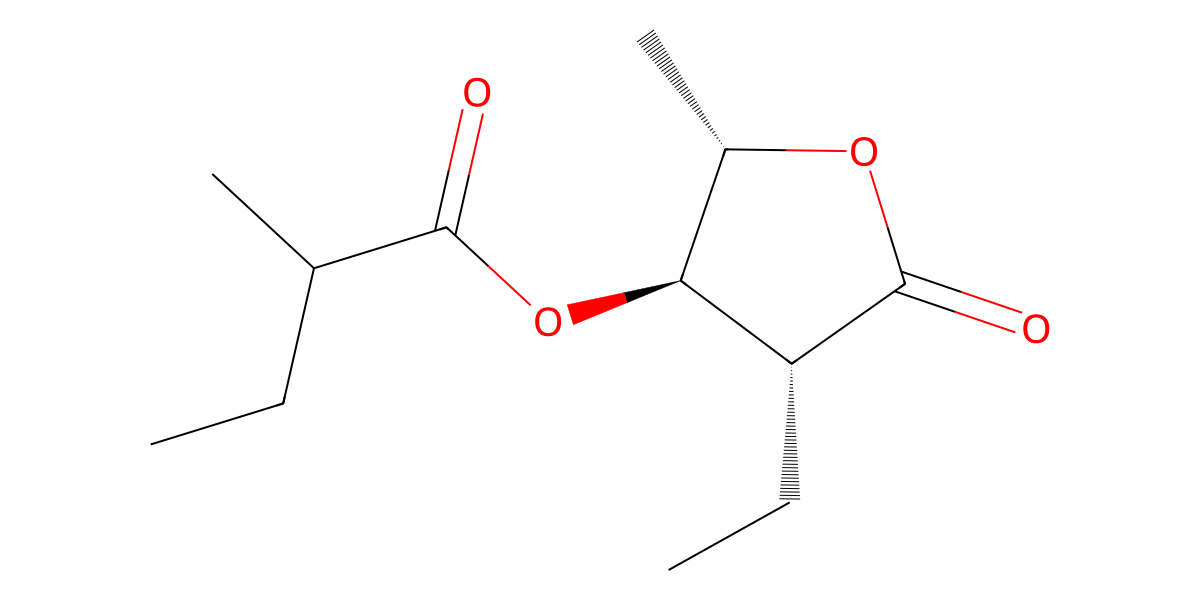 Image for (2S*,3R*,4R*)-2-Ethyl-3-(2-methylbuyryloxy)-4-pentanolide