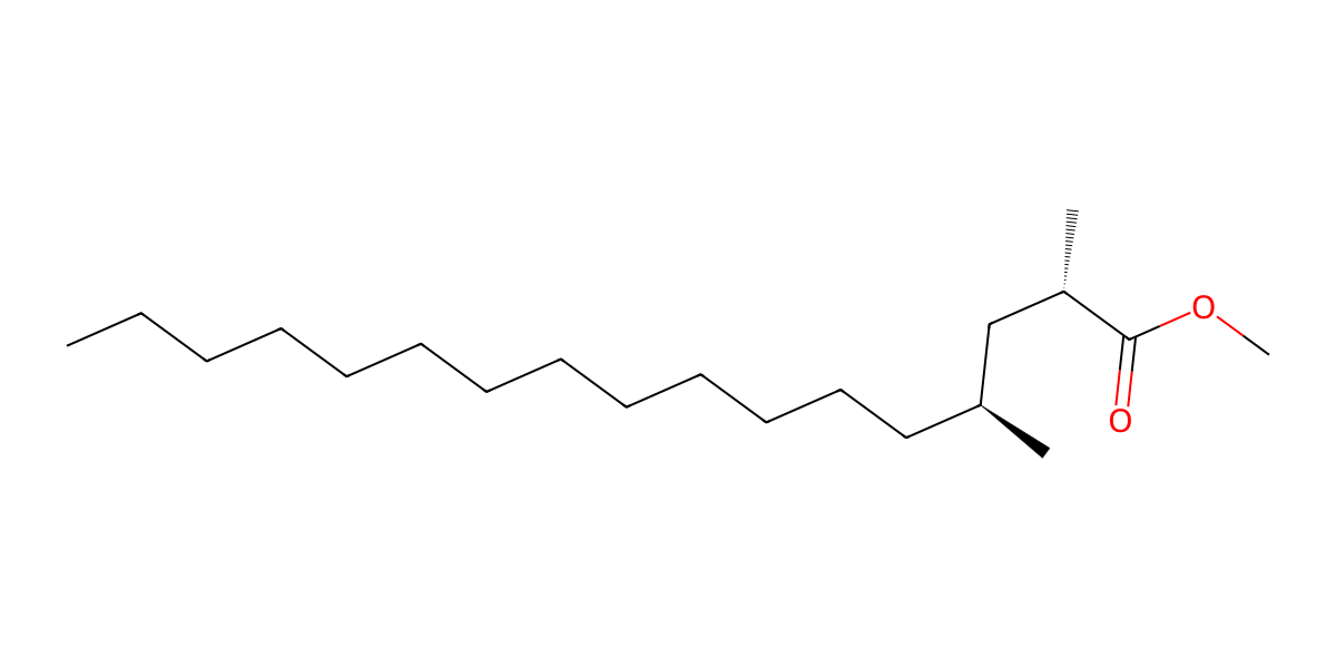 Image for Methyl syn-2,4-dimethylheptadecanoate