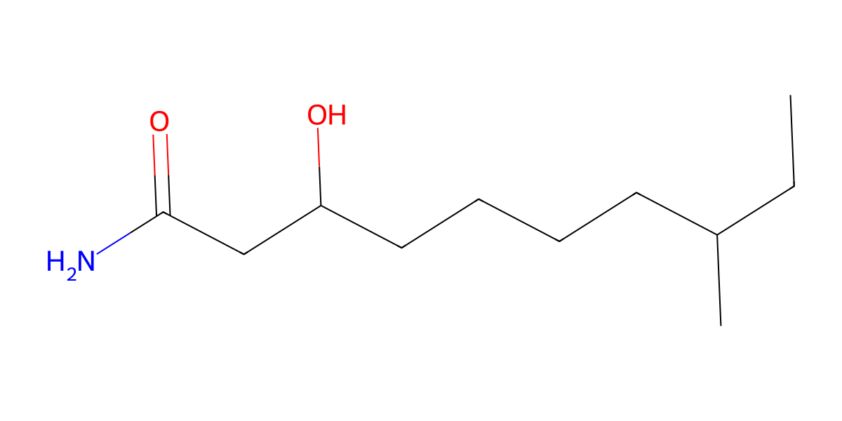 Image for 3-Hydroxy-8-methyldecanamide