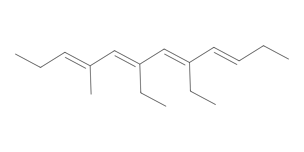 Image for (3E,5E,7E,9E)-6,8-Diethyl-4-methyldodeca-3,5,7,9-tetraene