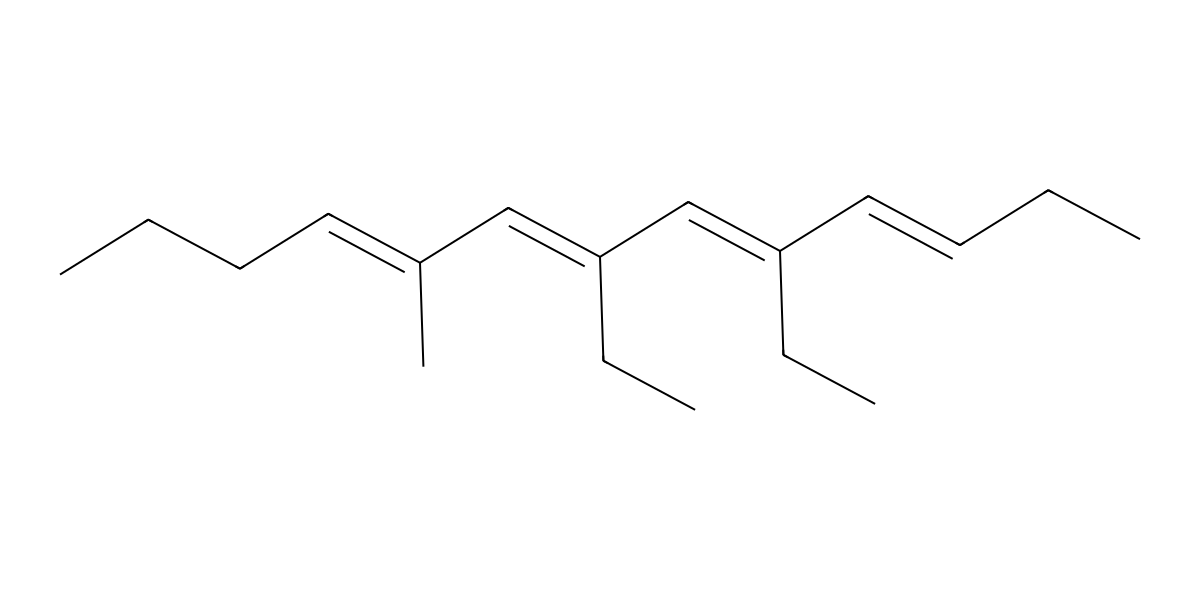 Image for (3E,5E,7E,9E)-5,7-Diethyl-9-methyltrideca-3,5,7,9-tetraene