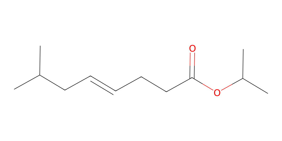 Image for Isopropyl (E)-7-methyl-4-octenoate