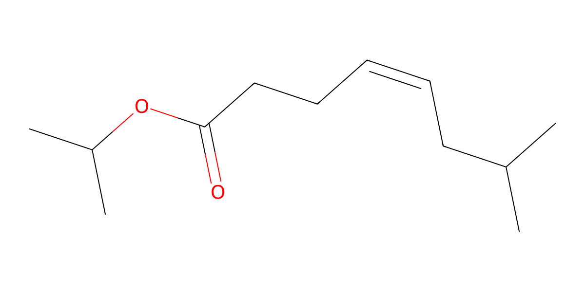 Image for Isopropyl (Z)-7-methyl-4-octenoate