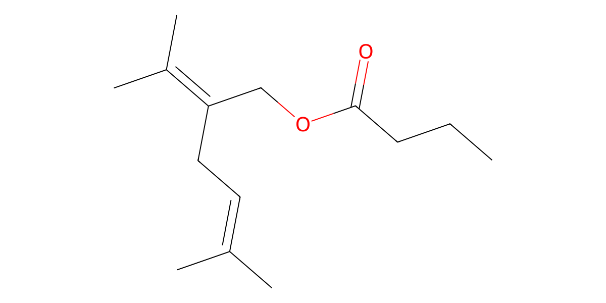 Image for 2-Isopropylidene-5-methyl-4-hexen-1-yl butyrate